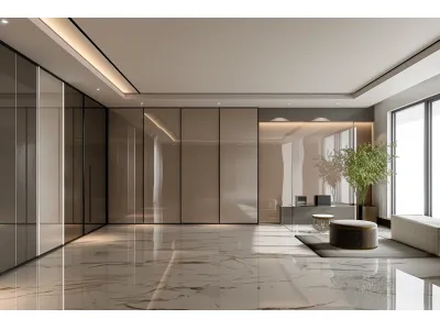 Glossy Finish Melamine Wardrobes