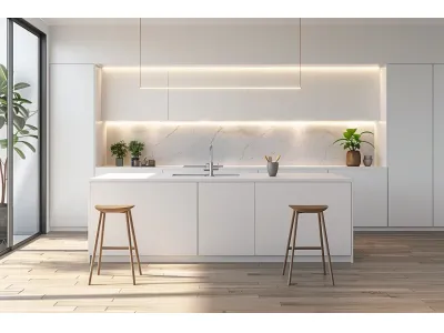 White Minimalist Cabinets