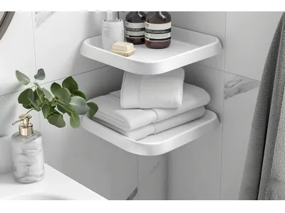 Corner Open Shelving