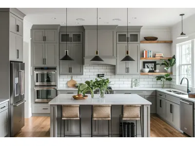 Grey Shaker Cabinets