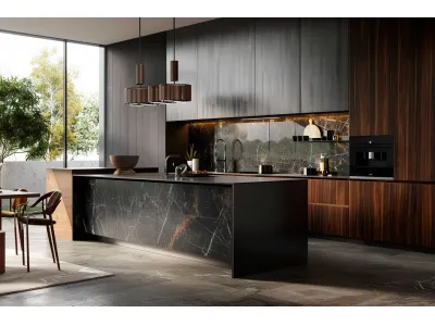 Dark Tone Veneer Cabinets