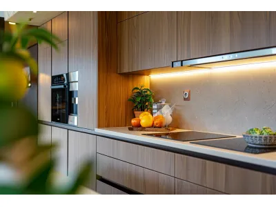 Natural Wood Veneer Cabinets