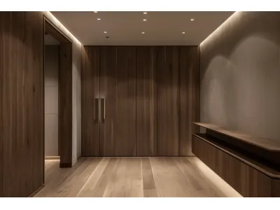 Matte Finish Veneer Wardrobes